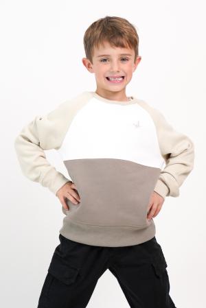 BUZO NIÑO FELPA COMBINADO