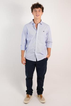 CAMISA FIL A FIL CUELLO DURO