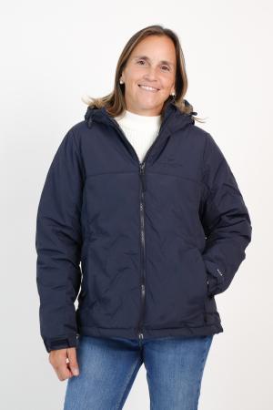 CAMPERA CAP. TASLON TECH SILVER MUJER