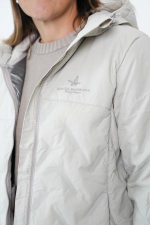 CAMPERA CAP TASLON TECH SILVER MUJER
