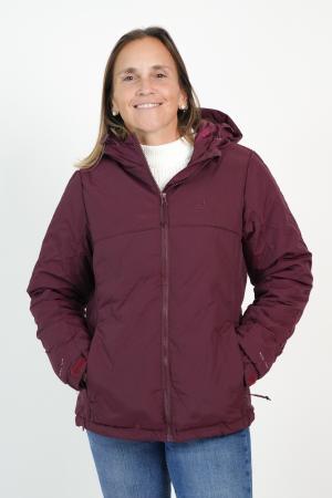 CAMPERA CAP. TASLON TECH SILVER MUJER