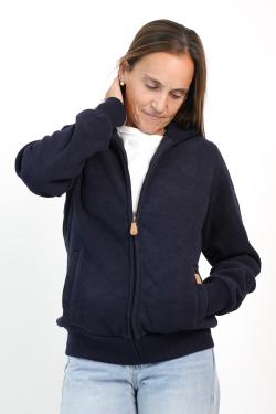CAMPERA DUO ALGODÓN Y MICROPOLAR MUJER