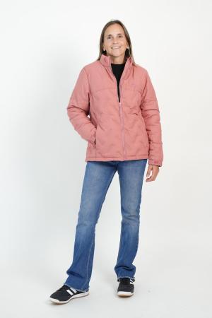 CAMPERA TASLON TECH SILVER MUJER