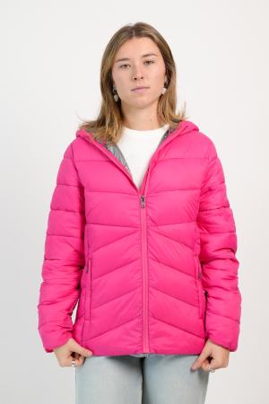 CAMPERA ULTRALIVIANA CON CAPUCHA SILVER MUJER