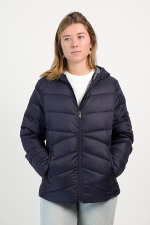 CAMPERA ULTRALIVIANA CON CAPUCHA SILVER MUJER