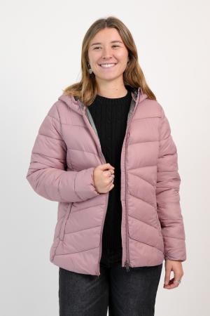 CAMPERA ULTRALIVIANA CON CAPUCHA SILVER MUJER