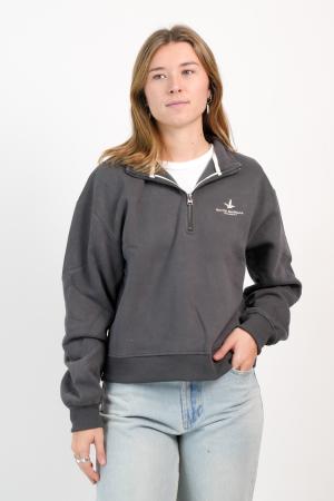 MEDIO CIERRE FELPA MUJER