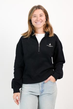 MEDIO CIERRE FELPA MUJER