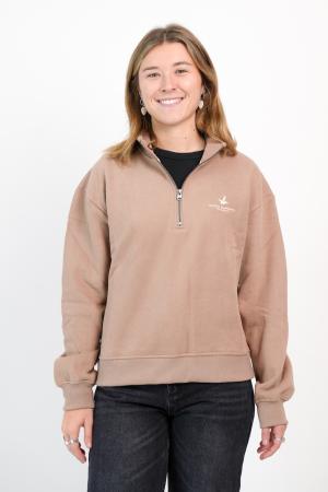 MEDIO CIERRE FELPA MUJER