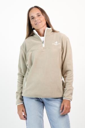 MEDIO CIERRE POLAR COMBINADO MUJER