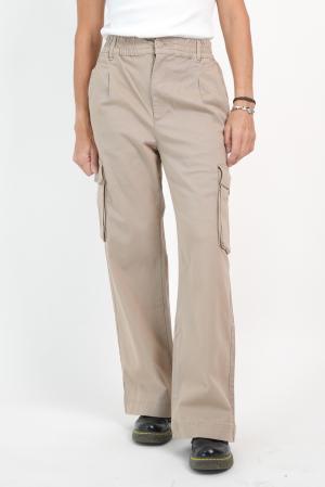 PANTALON CARGO WIDE LEG MUJER
