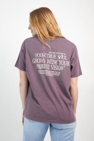 REMERA ESTAMPADA OVERSIZE MUJER