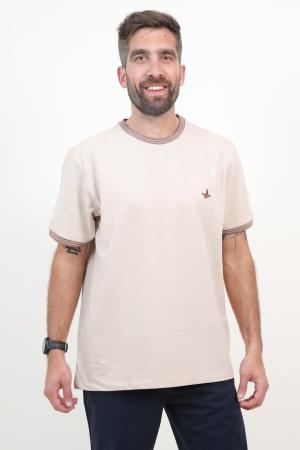 REMERA PIQUE CON CUELLO TEJIDO