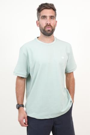 REMERA PIQUE CON CUELLO TEJIDO