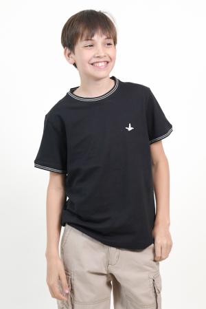 REMERA PIQUE CUELLO TEJIDO NIO