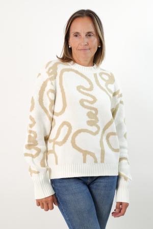 SWEATER COMBINADO MUJER